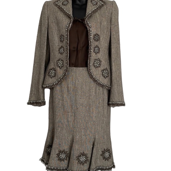 ESCADA vintage 3 piece outfit (jacket, skirt, camisole) size small - Picture 3 of 14